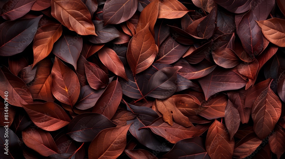A scattering of leaves for a wallpaper or wall decoration A scattering of leaves for a wallpaper or wall decoration