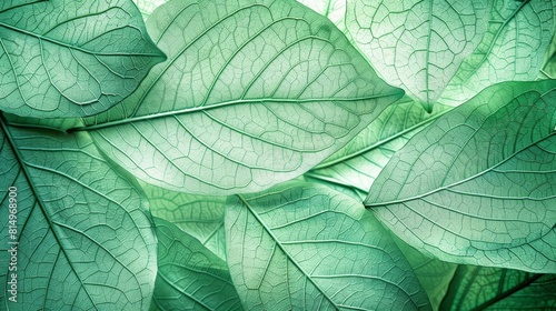  A tight shot of a verdant plant  teeming with numerous leaves atop its foliage