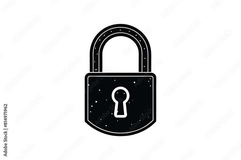 a padlock with a black padlock that says padlock a padlock with a black padlock that says padlock