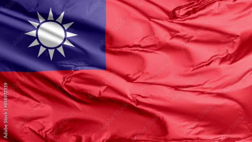 waving flag of taiwan