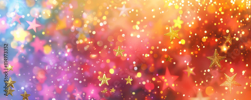 Festive sparkle background with colorful glitter
