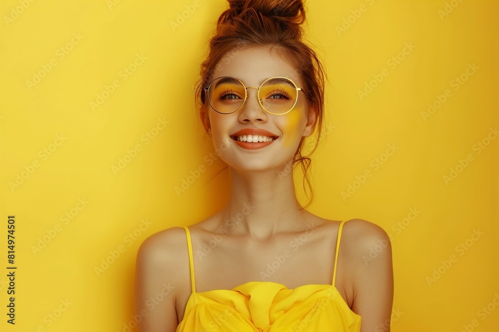 Fototapeta premium Beauty portrait of a happy young woman