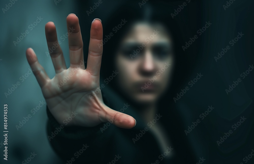Woman trapped an illegal confined behind bars with dirty scratched face gazes with hope imprison retarded illegal immigration human trafficking concept 