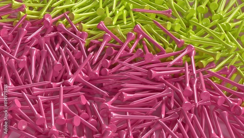 A pile of Golf tees