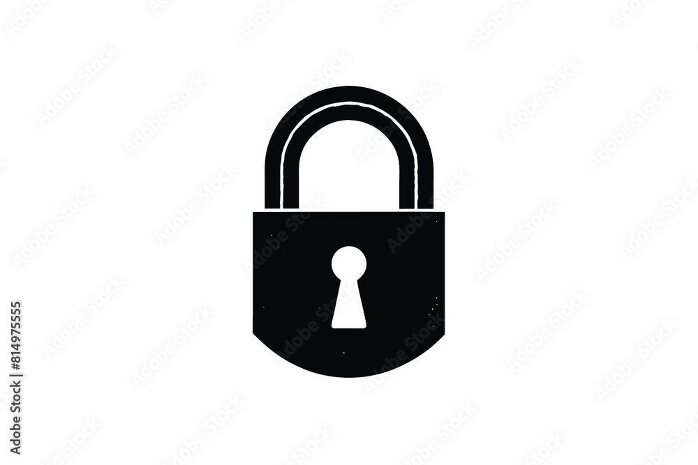 a padlock with a black padlock that says padlock a padlock with a black padlock that says padlock