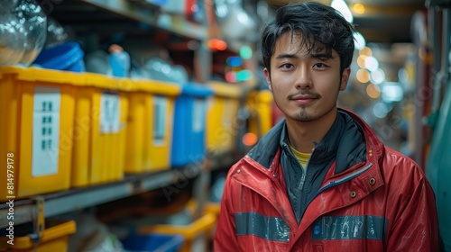 teenage Chinese engineer creating innovative solutions for waste management