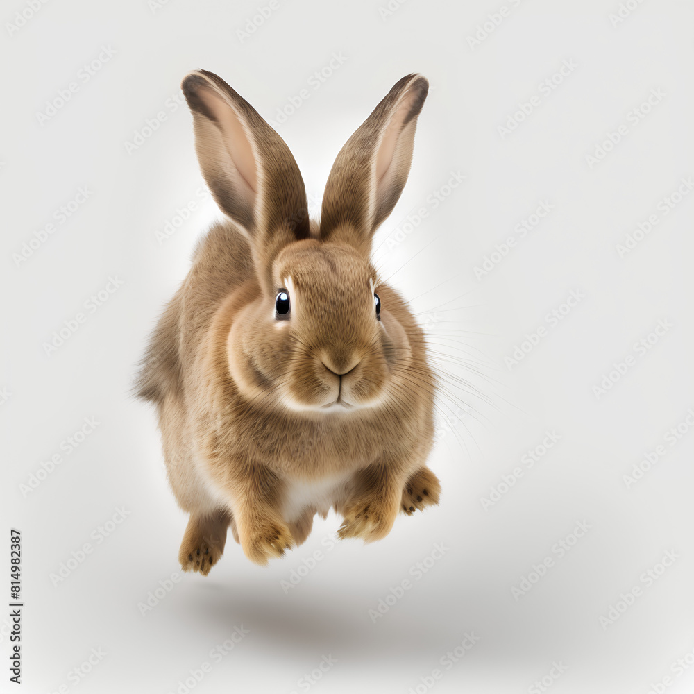 Obraz premium white rabbit isolated on white