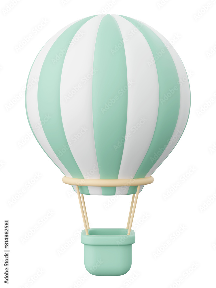 Balloon, 3d illustration of travel equipments Balloon, 3d illustration of travel equipments