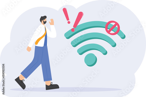 Internet speed on wifi is very slow. Warning An error occurred on the wireless network. Laptop users are confused because of slow internet connectivity. Buffering. constraints or issues

