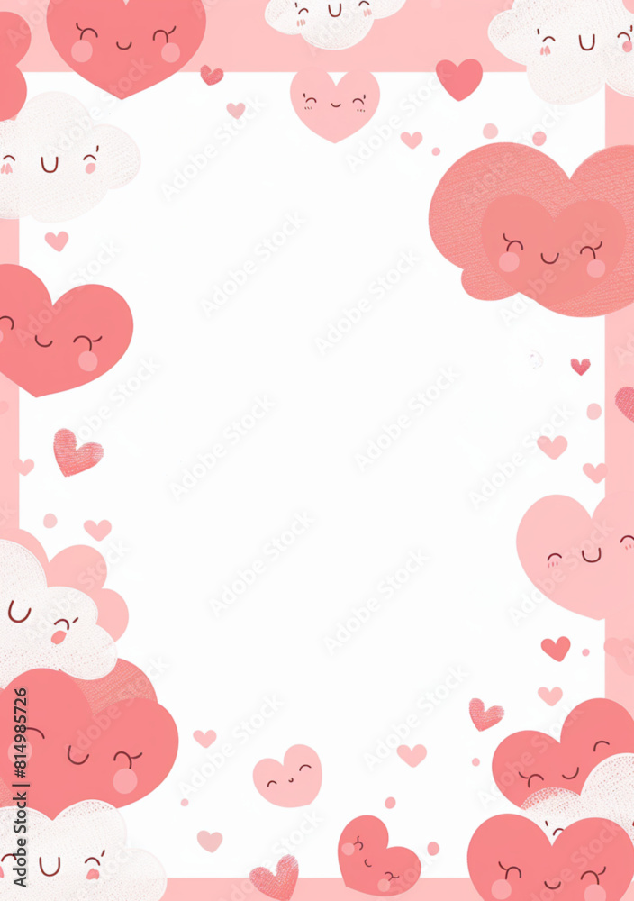 pink background with hearts pink background with hearts