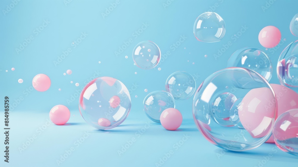 Bubble floating flat design side view lightness Bubble floating flat design side view lightness