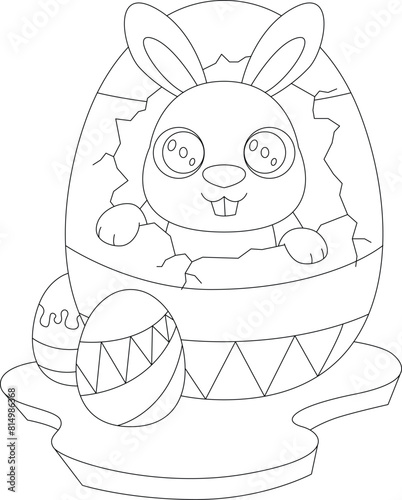 Rabbit Easter Easter egg Animal Vector Graphic Art Illustration