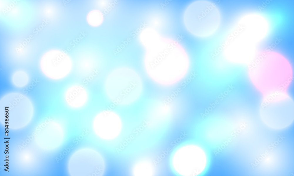 Fototapeta premium blue bokeh blurred with blink light with mesh gradient abstract background