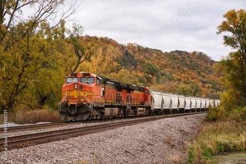 Train in Autumn photo