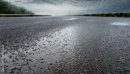 photograph of wet asphalt