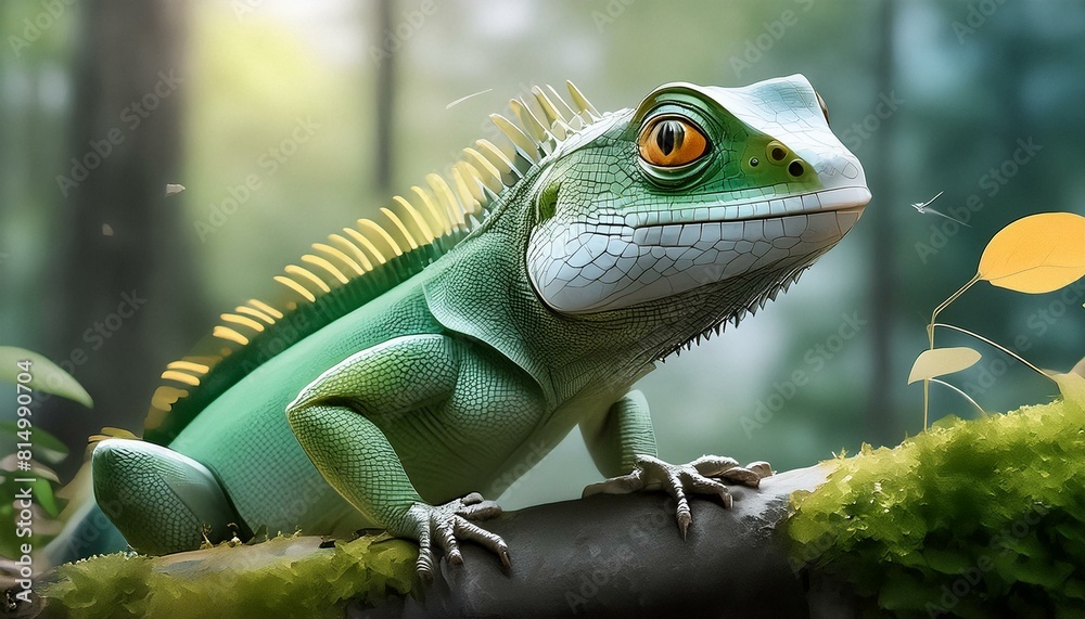 Obraz premium Lizard in the jungle 