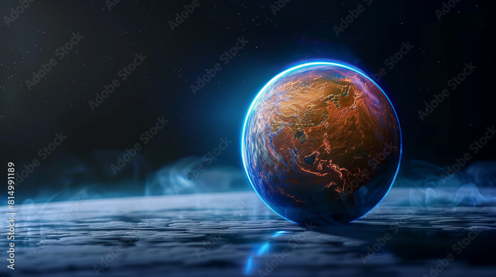 Abstract planet, concept photography on environmental theme Abstract planet, concept photography on environmental theme