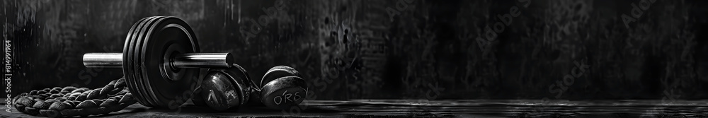 crossfit fitness sports wallpaper for web design copy space