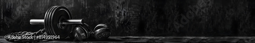 Obraz na płótnie crossfit fitness sports wallpaper for web design copy space w salonie