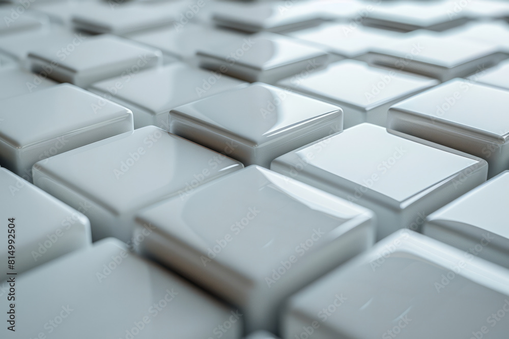 A series of small, white squares forming a grid on a light grey background, suggesting a digital sound equalizer, A series of small, white squares forming a grid on a light grey background, suggesting a digital sound equalizer,