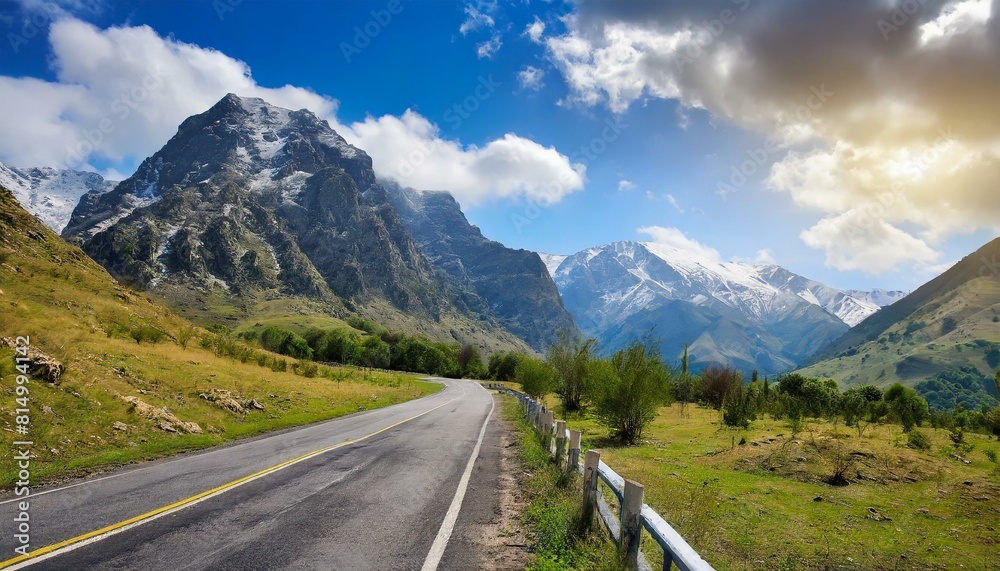 Naklejka premium road in the mountains