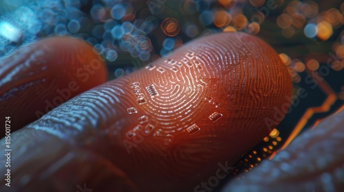 Innovative Biometric Technology: Micro Computer Chip on Fingertip
