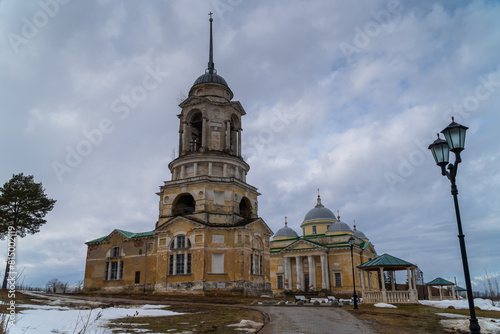 March 22, 2024. Russia. Tver region. The Church of the Savior in the city of Staritsa.