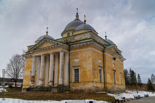 March 22, 2024. Russia. Tver region. The Cathedral of Boris and Gleb in the city of Staritsa.