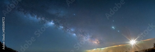 cielo terrestre se ve una estrella brillando