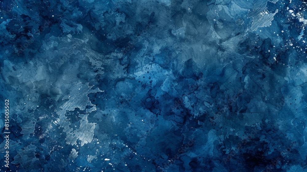 Abstract painting with shades of blue and textures Abstract painting with shades of blue and textures