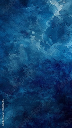 Abstract painting with shades of blue and textures © Sergey
