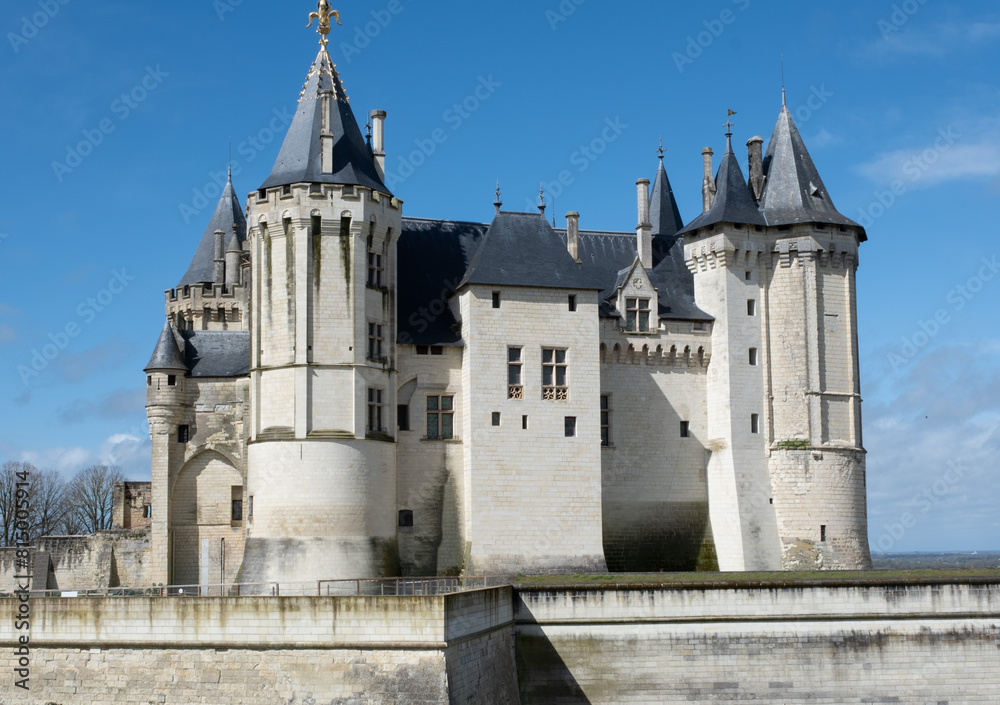 Renaissance castle of Saumur, France. Renaissance castle of Saumur, France.