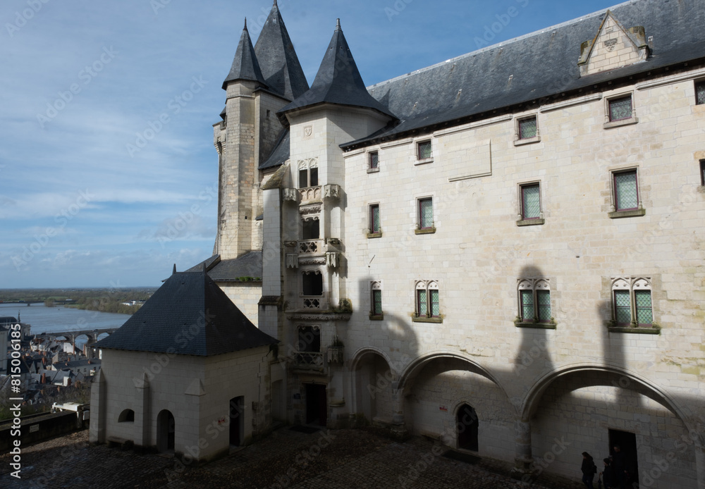 Obraz premium Renaissance castle of Saumur, France.