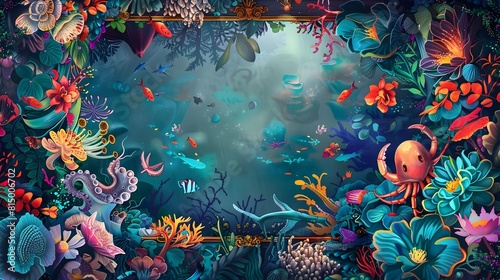 Enchanting Underwater Oasis of Vibrant Marine Life and Coral Reef Dreamscape