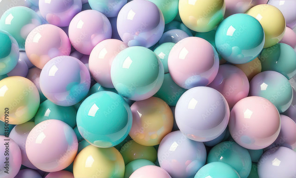 glossy balls, pastel color, childhood abstract glossy balls, pastel color, childhood abstract