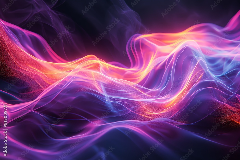 Neon futuristic light play, black background, motion effect, ideal for digital art, AI-created Neon futuristic light play, black background, motion effect, ideal for digital art, AI-created