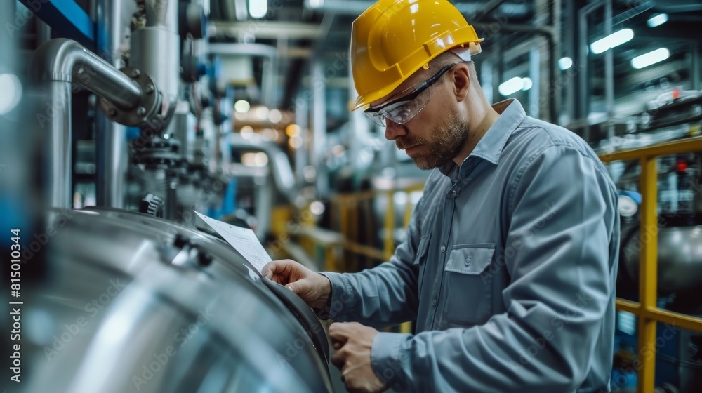 Engineers calibrating sensors to improve production accuracy and safety. Engineers calibrating sensors to improve production accuracy and safety.