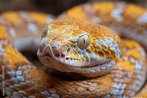 Close-up of the head of a Corn Snake (Naja sp, )