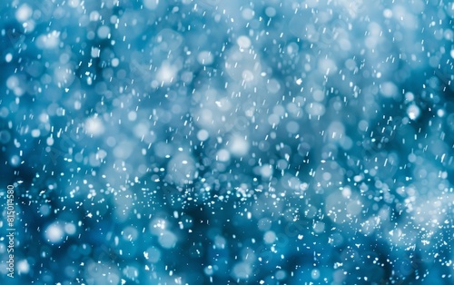A serene blizzard of soft glistening snowflakes in the night.