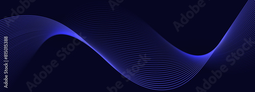 Novo Glowing abstract vector wavy Line., Different Color in Dark background for AI and all Digital Communications.
