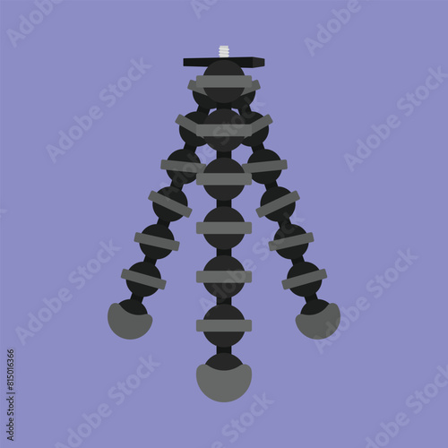 Gorilla Tripod Vector Illustration Icon. gorilla tripod vlogging vector Icon illustration. tripod icon