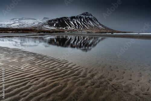 Sandy shore. Iceland