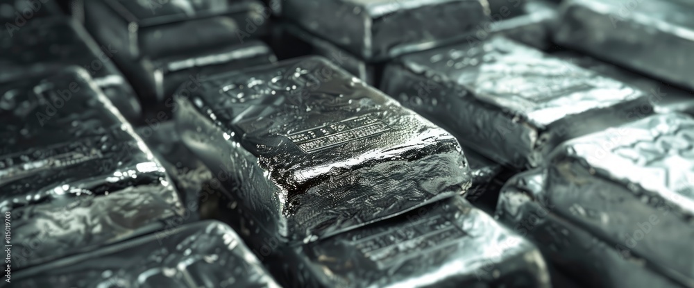 Pure Silver Bars And Coins Are Displayed,High Resolution Pure Silver Bars And Coins Are Displayed,High Resolution
