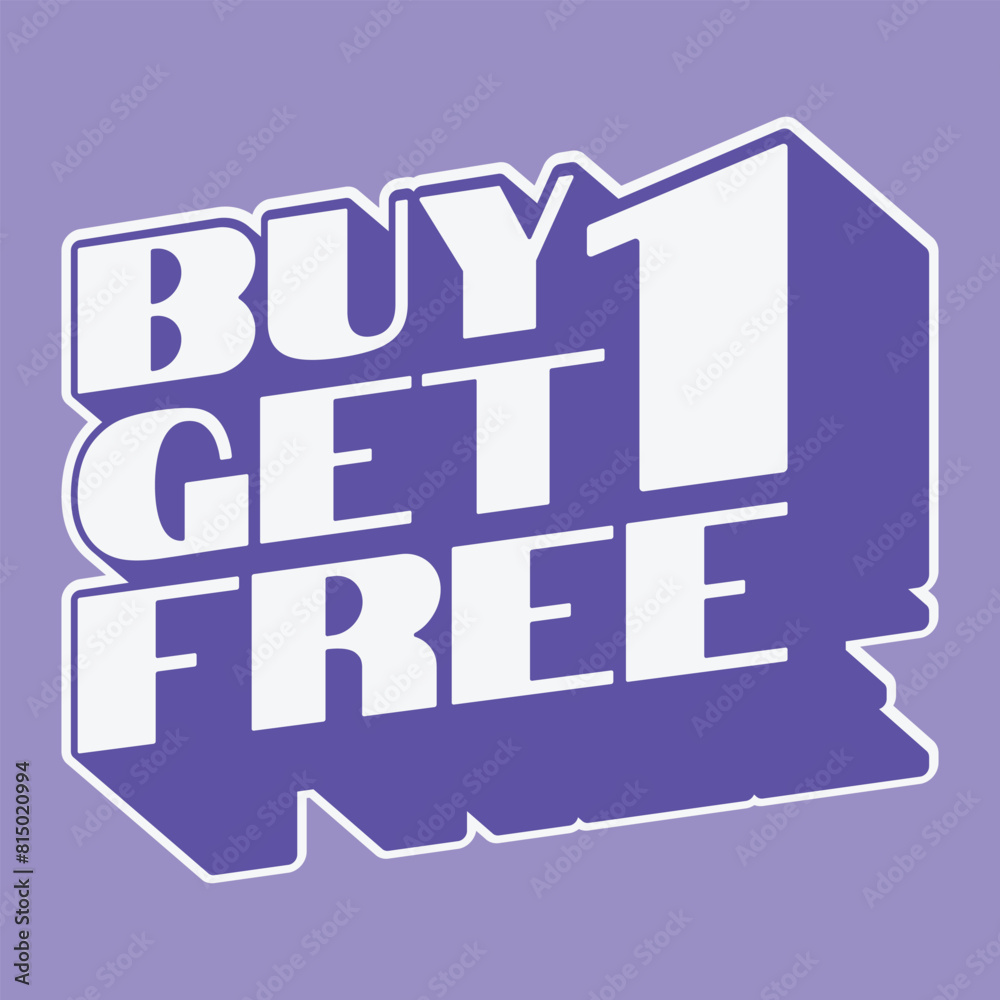 Obraz premium Buy 1 get 1 free Shopping Vector Icon. buy 1 get 1 free offer buttons banner icon. shopping button vector 