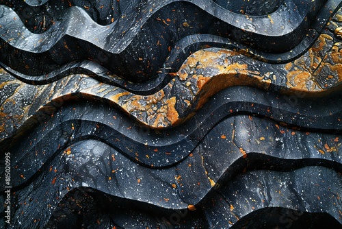An image of a black granite surface, high quality, high resolution