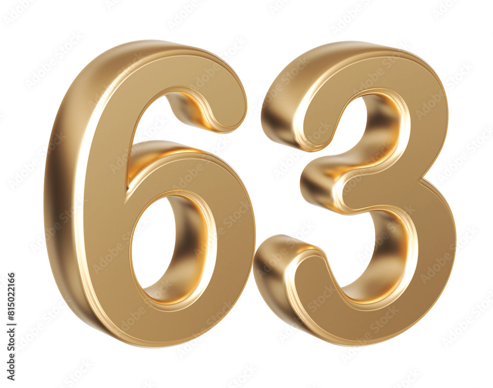 Golden glitter number 63 Golden glitter number 63