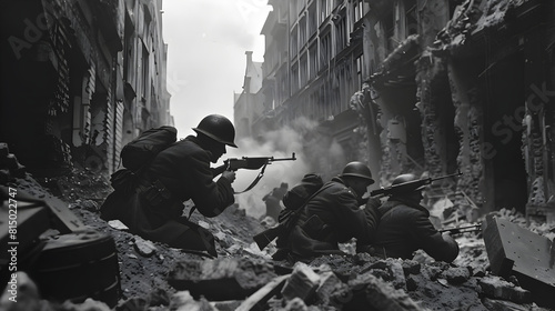 Tense anticipation: a poignant depiction of life on the frontline during WWII photo
