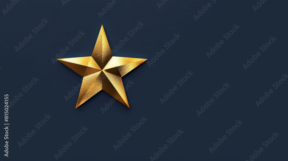 Memorial Day Tribute Poster with Gold Star on Navy Background Memorial Day Tribute Poster with Gold Star on Navy Background