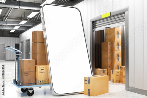A giant smartphone in a war...