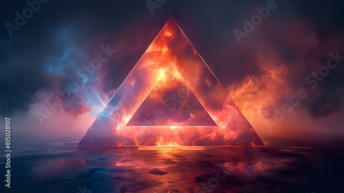 Intriguing Illusion: Futuristic Prism in Holographic Tones